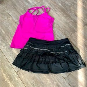 Lululemon tank and skirt size 10